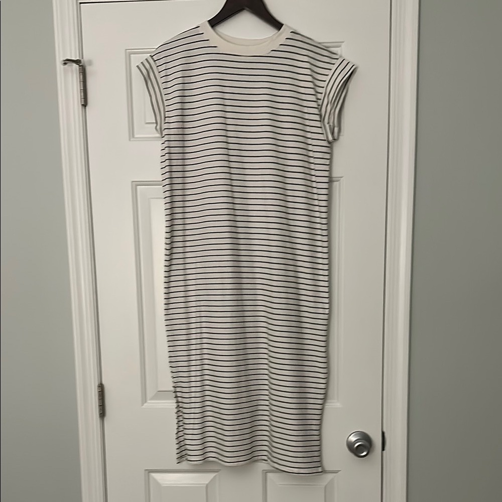 Striped Black and White Dress